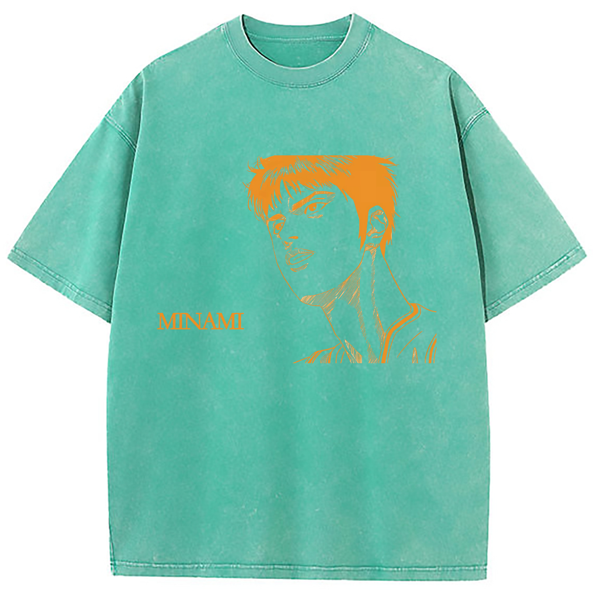 （画像用） SLAM DUNK／スラムダンク 綿100% ヴィンテージ風 半袖Tシャツ（フロントプリント）